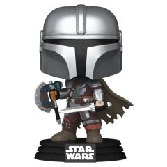 Star Wars: The Mandalorian and Grogu POP! Vinyl Figure The Mandalorian (Dual Wield) 9 cm