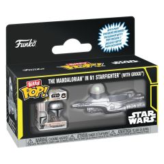 Star Wars Bitty POP! Ride Vinyl Figure N1 w/Mando 2,5 cm