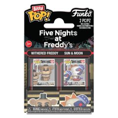Five Nights at Freddy's Bitty POP! Vinyl Figure 2-Pack Withered Freddy & Sun & Moon 2 cm