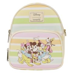 Disney by Loungefly Crossbody Bag Mickey and Friends Rainbow Stribes