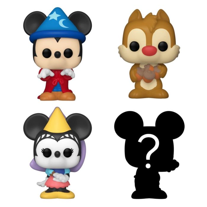 Sorcerer Mickey, Dale, Princess Minnie and mystery chase - Funko Bitty Pop! - Disney Classics