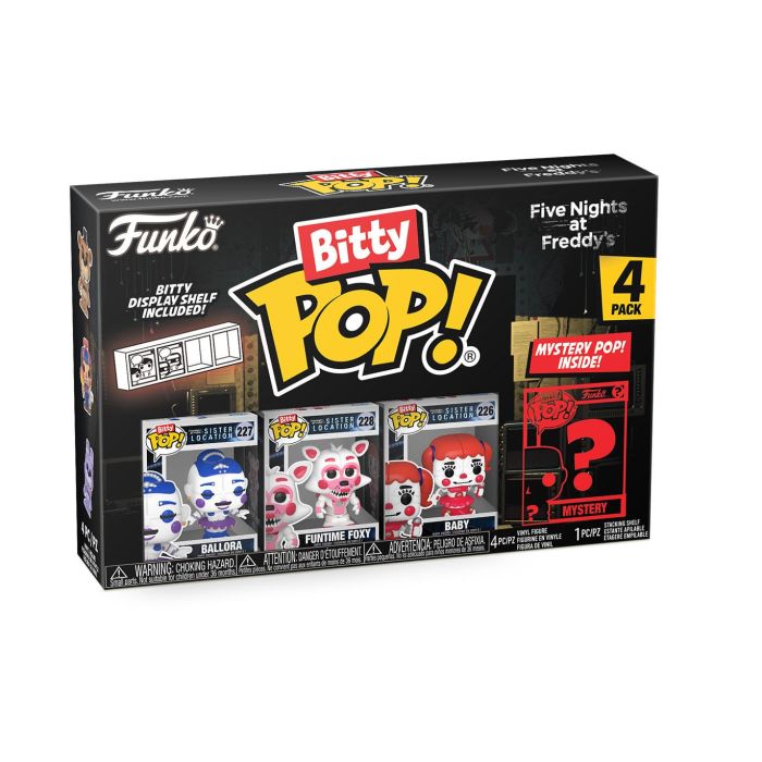 Ballora, Funtime Foxy, Baby and mystery chase - Funko Bitty Pop! - Five Nights at Freddy's