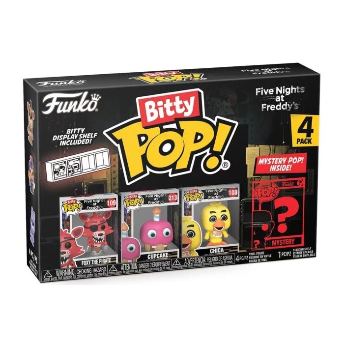 Foxy the Pirate, Cupcake, Chica and mystery chase - Funko Bitty Pop! - Five Nights at Freddy's