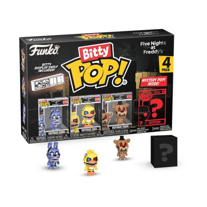 Nightmare Bonnie, Chica, Freddy and mystery chase - Funko Bitty Pop! - Five Nights at Freddy's