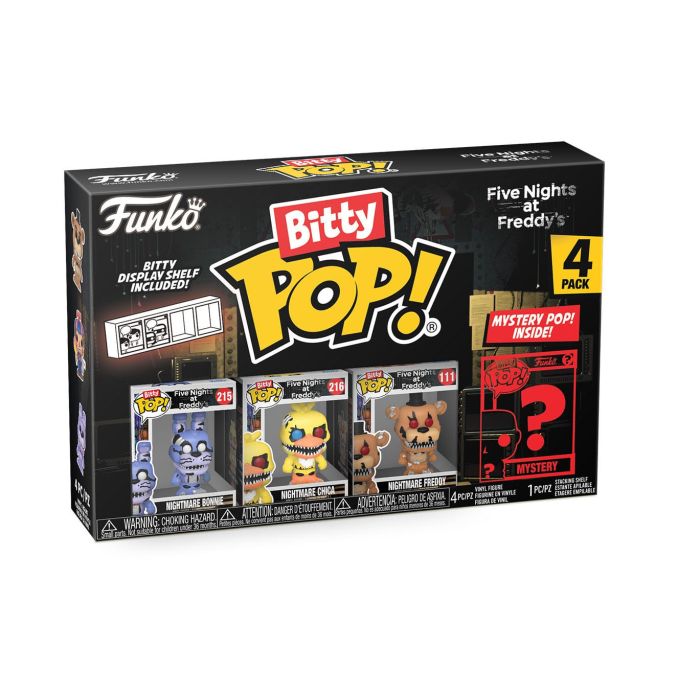Nightmare Bonnie, Chica, Freddy and mystery chase - Funko Bitty Pop! - Five Nights at Freddy's