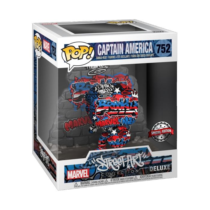 Captain America (Street Art) - Funko Pop! Deluxe - Captain America