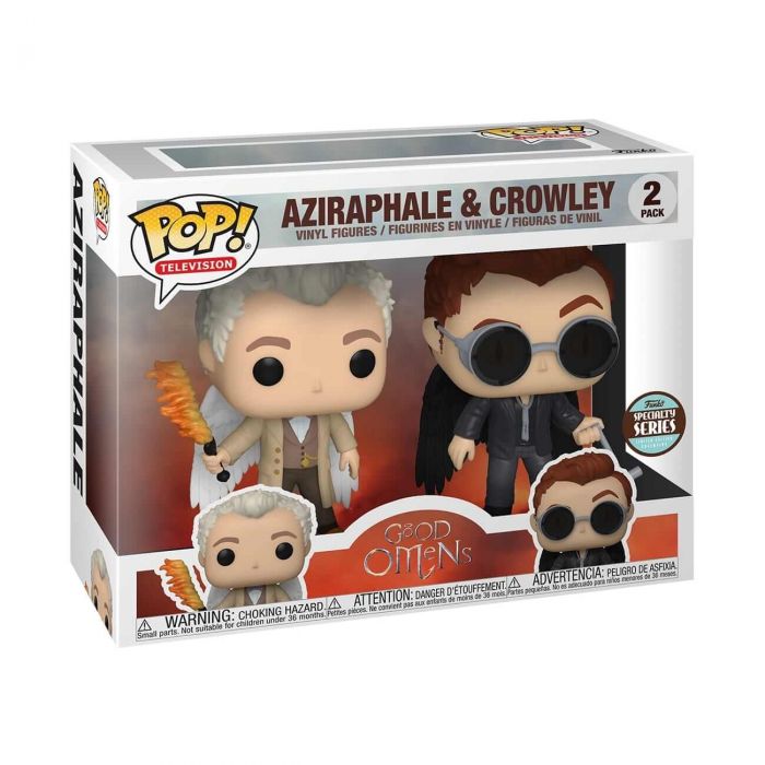 Aziraphel & Crowley with Wings - Funko Pop! TV 2-pack - Good Omens