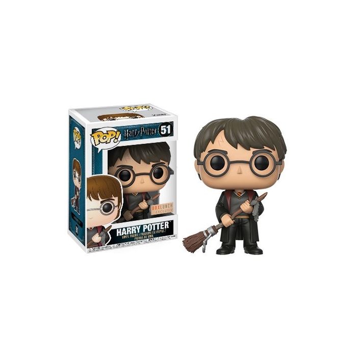 Funko Pop! Movies: Harry Potter - Harry with Firebolt & Feather Limited Edition