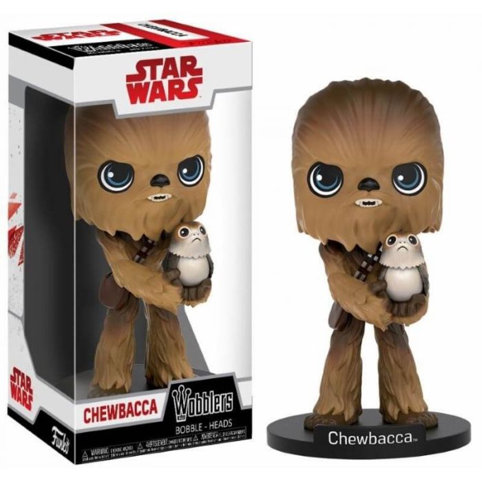 Funko Pop! Wobbler: Star Wars The Last Jedi - Chewbacca With Porg