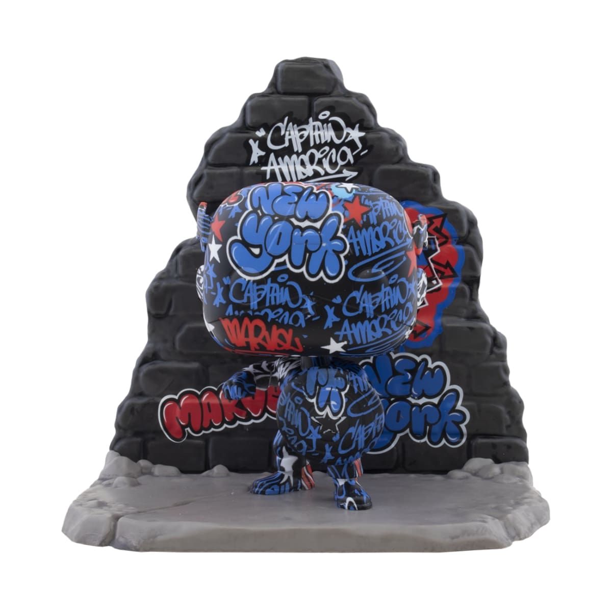 Marvel Street Art Collection - Captain America US Exclusive Pop! Vinyl Deluxe